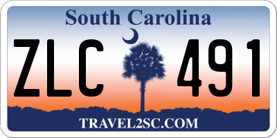 SC license plate ZLC491