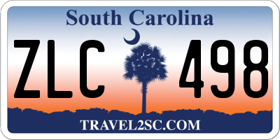 SC license plate ZLC498