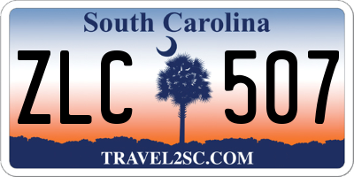 SC license plate ZLC507