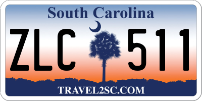 SC license plate ZLC511