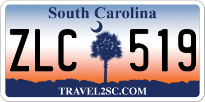 SC license plate ZLC519