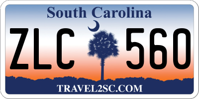SC license plate ZLC560