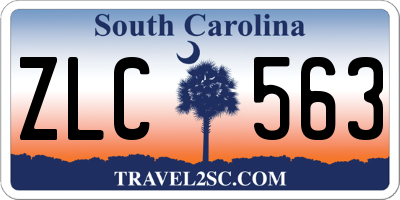 SC license plate ZLC563