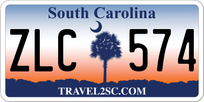 SC license plate ZLC574