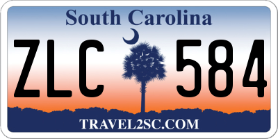 SC license plate ZLC584