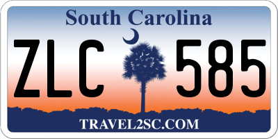 SC license plate ZLC585