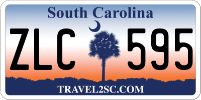 SC license plate ZLC595