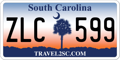 SC license plate ZLC599