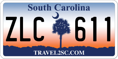 SC license plate ZLC611