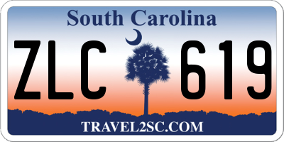 SC license plate ZLC619