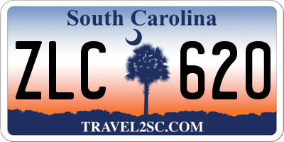 SC license plate ZLC620