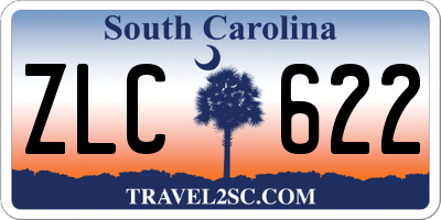 SC license plate ZLC622