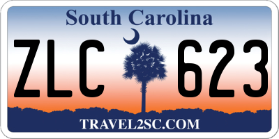 SC license plate ZLC623