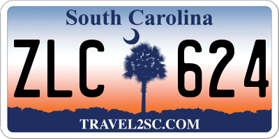 SC license plate ZLC624