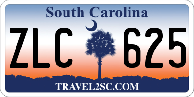 SC license plate ZLC625