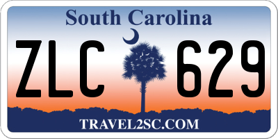 SC license plate ZLC629