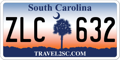 SC license plate ZLC632
