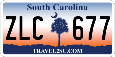 SC license plate ZLC677