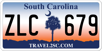 SC license plate ZLC679