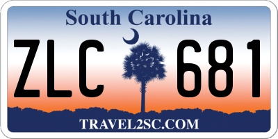 SC license plate ZLC681