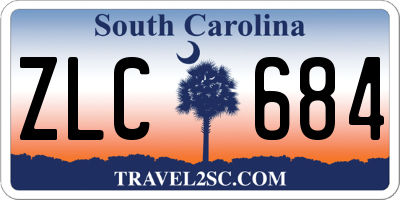 SC license plate ZLC684