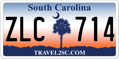 SC license plate ZLC714