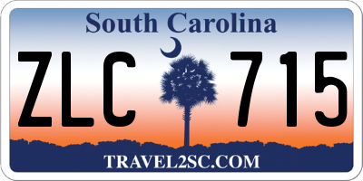 SC license plate ZLC715