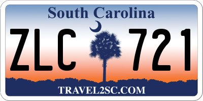SC license plate ZLC721