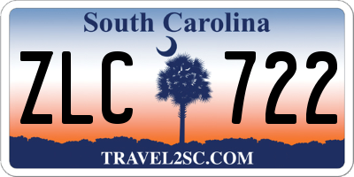 SC license plate ZLC722