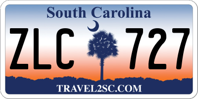 SC license plate ZLC727