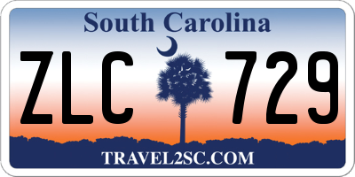 SC license plate ZLC729