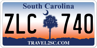 SC license plate ZLC740
