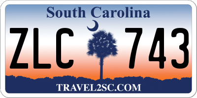 SC license plate ZLC743