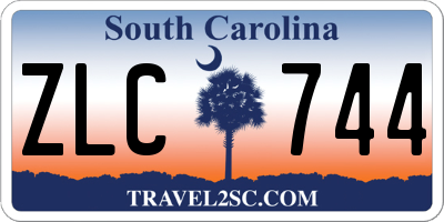 SC license plate ZLC744