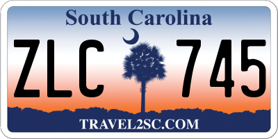 SC license plate ZLC745