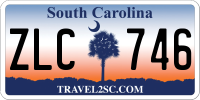 SC license plate ZLC746