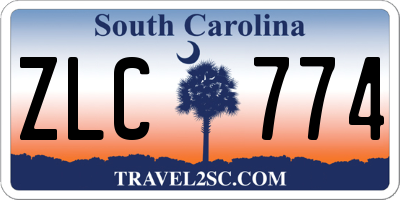 SC license plate ZLC774