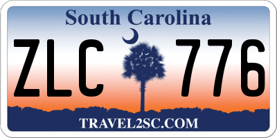 SC license plate ZLC776