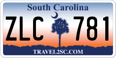 SC license plate ZLC781