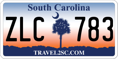 SC license plate ZLC783