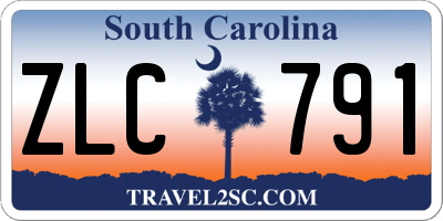 SC license plate ZLC791