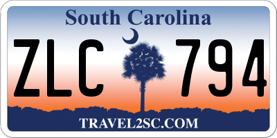 SC license plate ZLC794