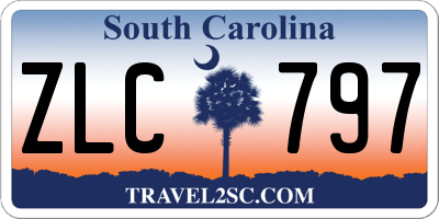 SC license plate ZLC797
