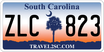 SC license plate ZLC823