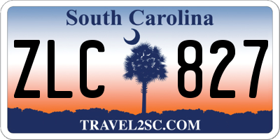 SC license plate ZLC827