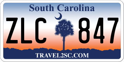SC license plate ZLC847