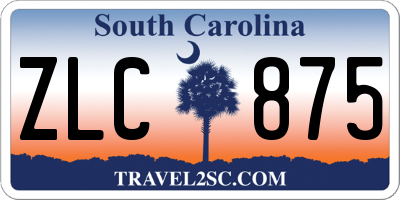 SC license plate ZLC875