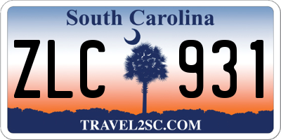 SC license plate ZLC931