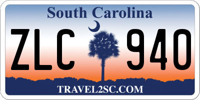 SC license plate ZLC940
