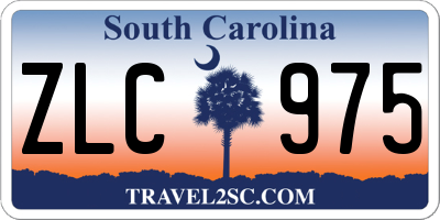 SC license plate ZLC975